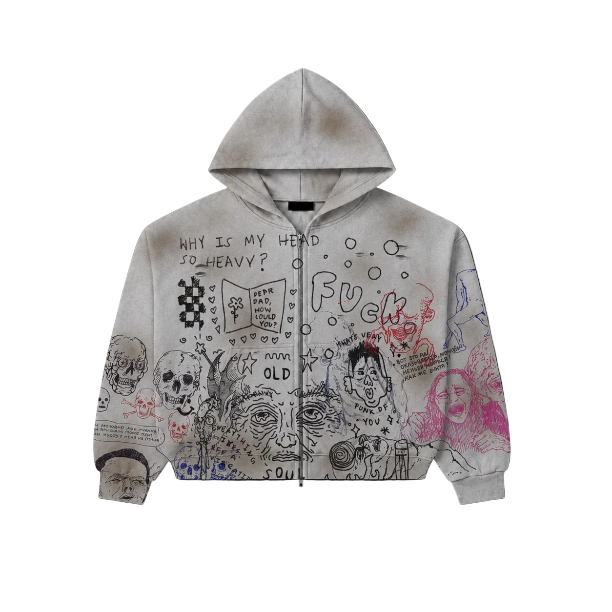 LOST ARMY — “Heavy Head” Zip Hoodie