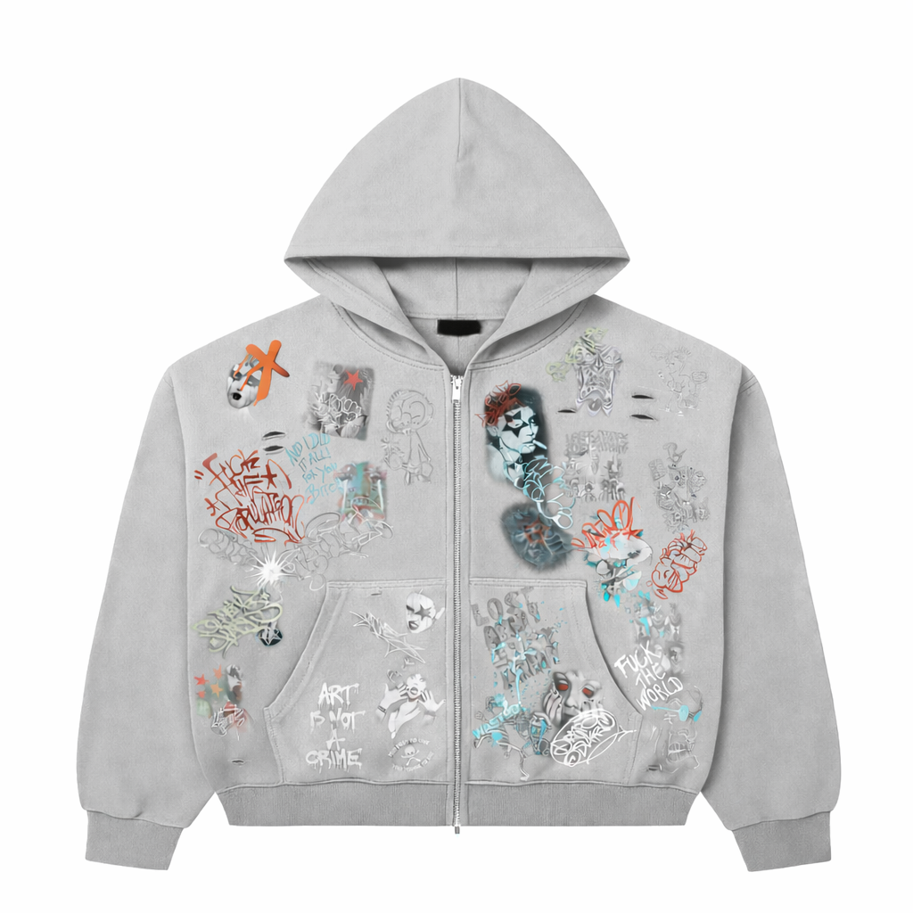 Lost Army Graffiti Zip Hoodie