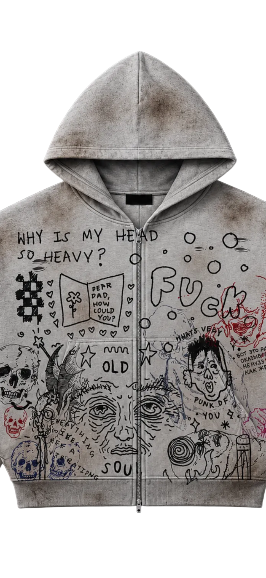 LOST ARMY — “Heavy Head” Zip Hoodie