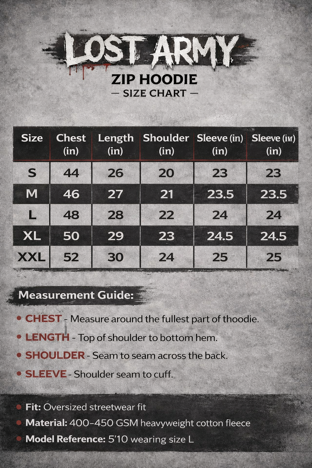 Lost Army Graffiti Zip Hoodie