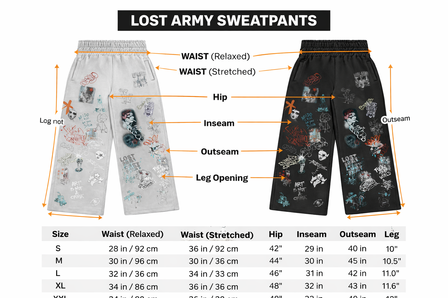 Lost Army Graffiti Sweatpants