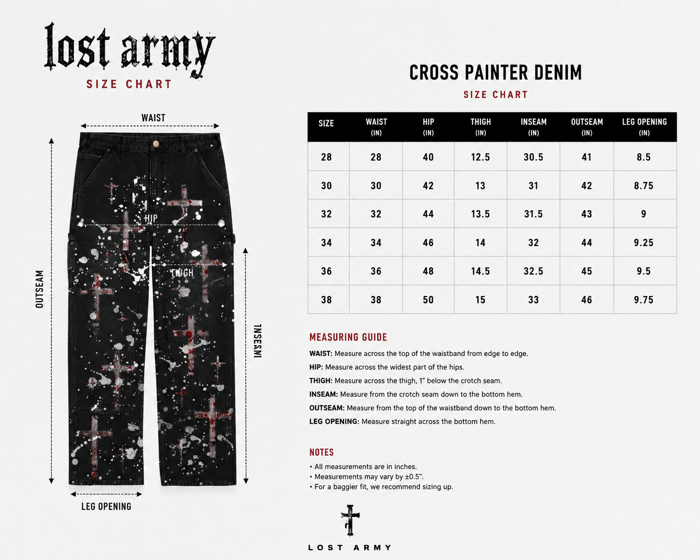 LOST ARMY — Cross Painter Denim